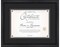Modern Black Diploma Frame for Certificate, Acid-Free Black Mat, UV Acrylic, Backing, and Hanging Hardware, 8 Sizes Available
